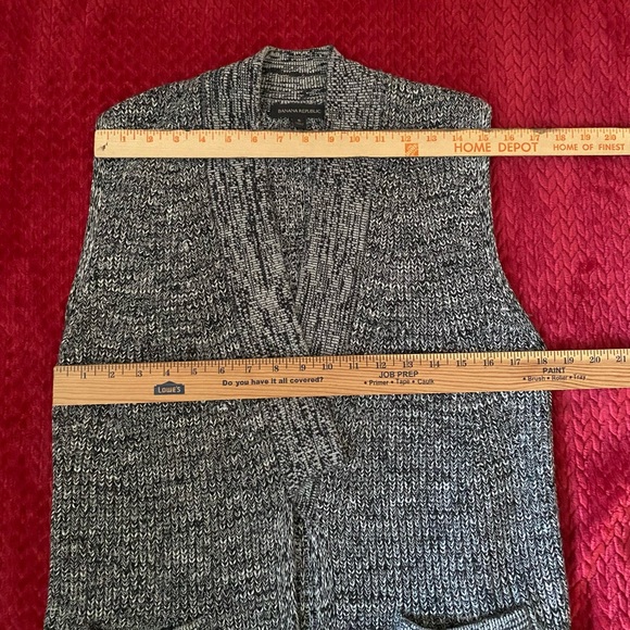 Banana Republic Gray Sleeveless Sweater Vest Cardigan Sz S - Picture 5 of 9